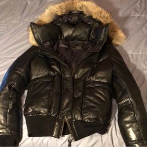 Mackage leather winter coat